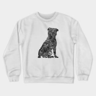 Staffordshire Bull Terrier black and white Crewneck Sweatshirt